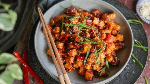 Spicy Garlic Tofu