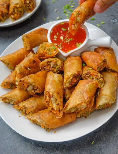 Lumpiang Shanghai vegano (rollitos de primavera filipinos)