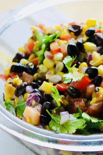 Black Bean & Grilled Corn Salad with Cilantro