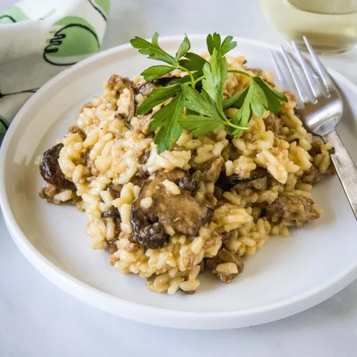 Risotto con salchicha