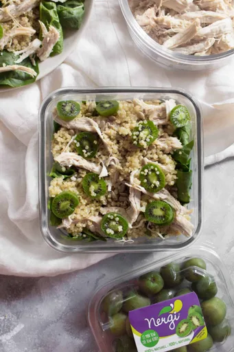 Quinoa Chicken Spinach Nergi Bowl