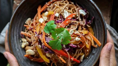 Peanut Lime Vegetable Noodle Stir-Fry