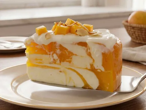 Cómo hacer una gelatina marmoleada de yogur con mango congelado: una receta fácil y con solo 4 ingredientes