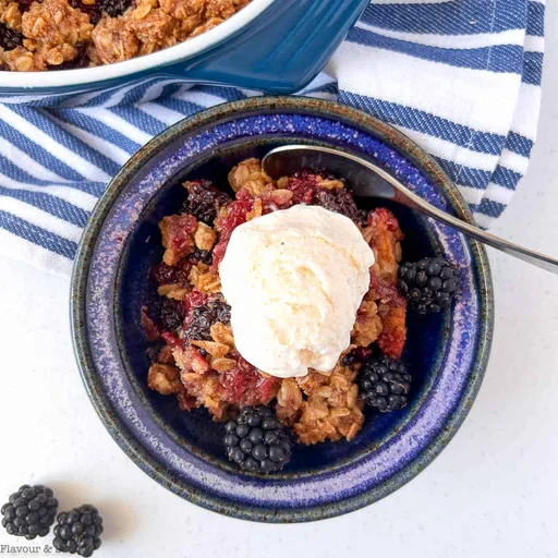 Gluten-free Apple Blackberry Crumble