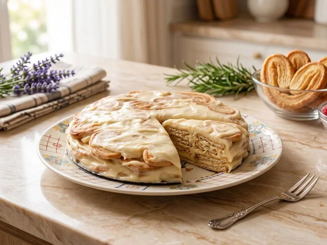 Cómo hacer una tarta exprés con galletas de palmeras: no necesitas horno y queda con una textura que se deshace en la boca