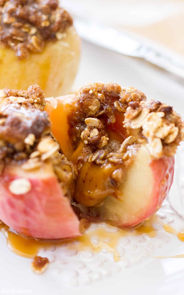 Caramel Stuffed Baked Apples