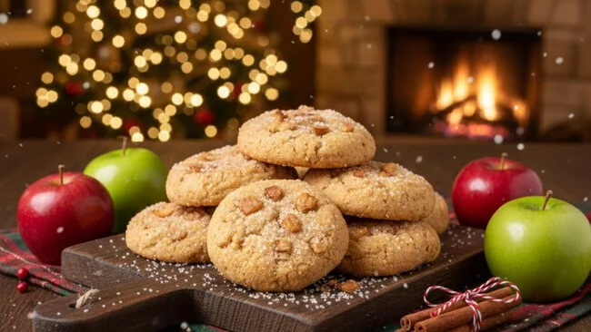 Galletas de manzana con canela sin harina ni azúcar: disfruta un postre navideño saludable con solo 6 ingredientes