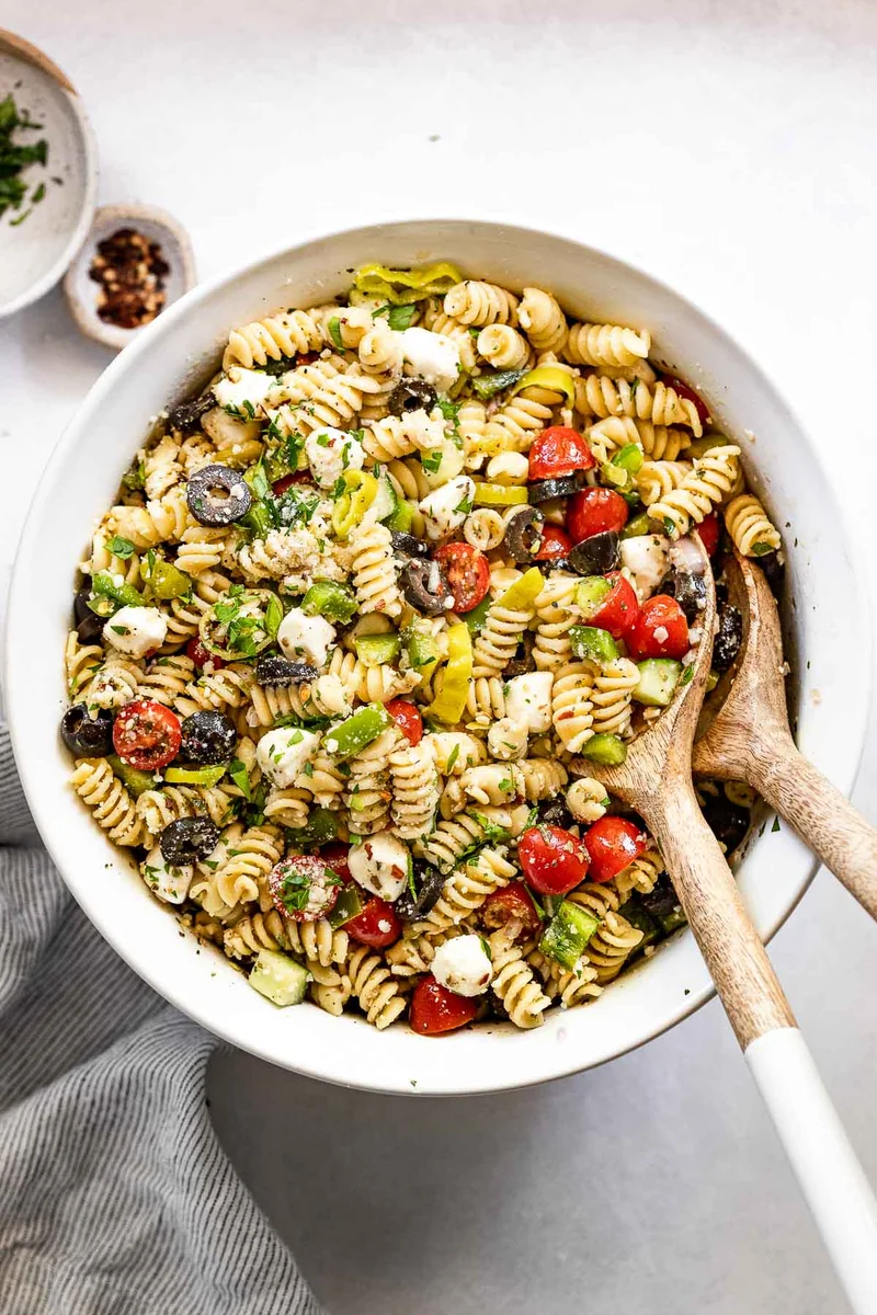 Homemade Zesty Italian Pasta Salad