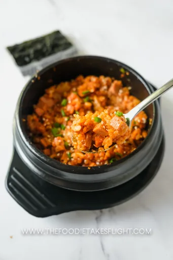 Korean Deopbap-Inspired Kimchi Mayo Rice