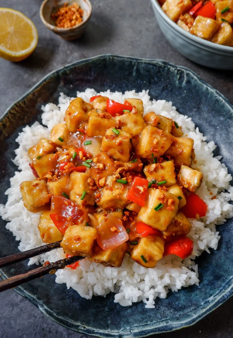 Lemon and Toasted Garlic Tofu