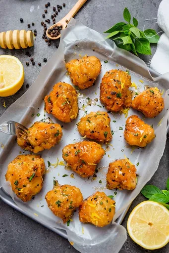 Coliflor glaseada vegana al limón y pimienta (inspirada en el pollo al limón)