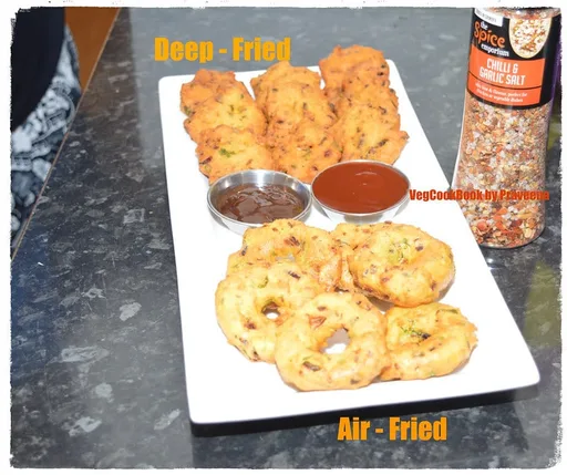 Moong Dal Nuggets / Pesarapappu Vada (Air fryer, Stove Top)