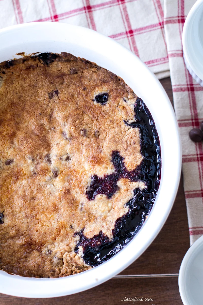 Cherry Chocolate Chip Cobbler