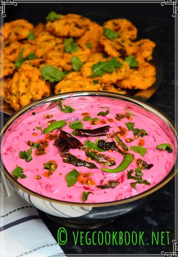 Beetroot Raita / Perugu Pachadi (South Indian Recipe)