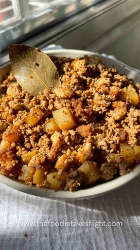 Minced Tofu Adobo (Adobong Giniling)