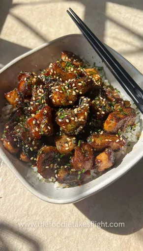 Miso Garlic King Oyster Mushrooms