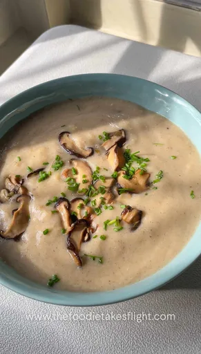 Miso Mushroom Orzo Soup