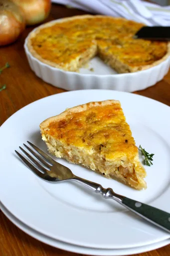 Quiche de cebolla Vidalia con tomillo
