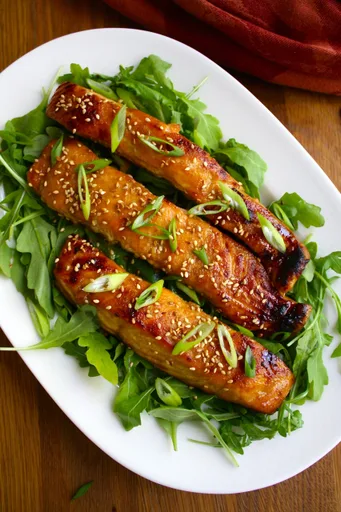 Salmón de Alaska al horno con miel