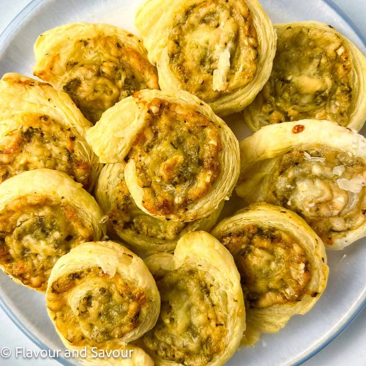 Puff Pastry Pesto Pinwheels