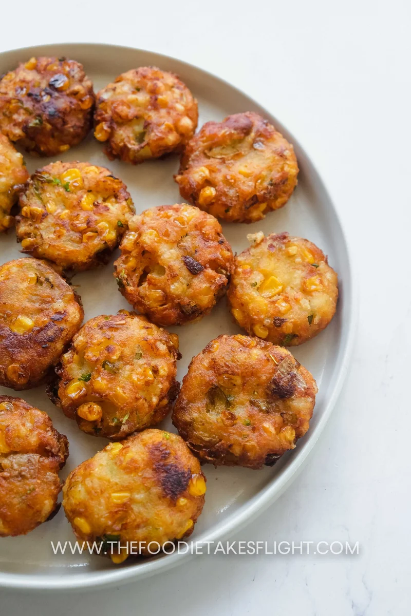 Potato and Sweet Corn Fritters (Vegan + Gluten-Free Option)