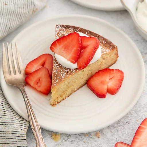 Pastel de almendras francés sin gluten