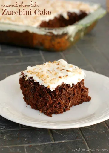 Coconut Chocolate Zucchini Cake