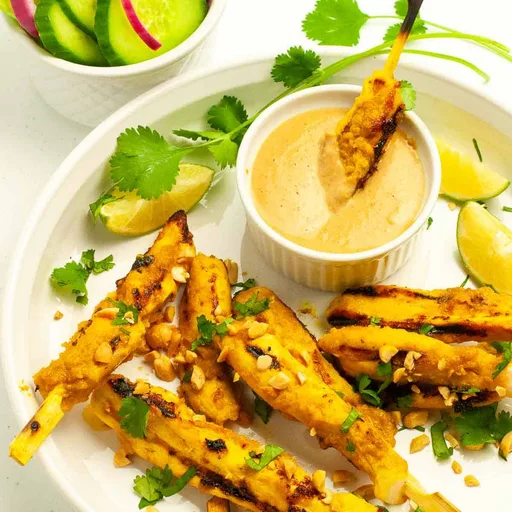 Simple Chicken Satay with Peanut Sauce