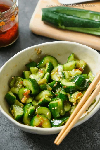 Ensalada picante de pepino