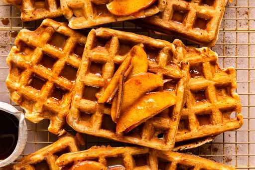 Gofres de manzana