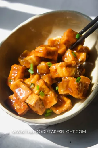 Sticky Garlic Butter Tofu (Vegan Recipe)
