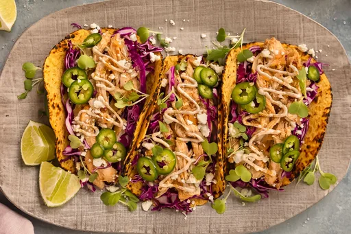 Tacos de pollo estilo Baja