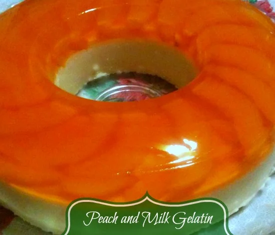 Peach and Milk Gelatin