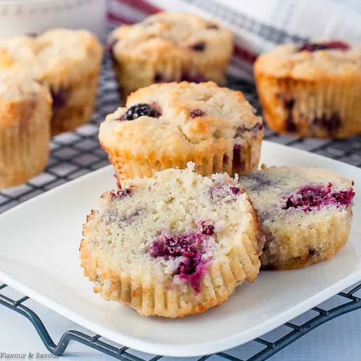 Ultra Moist Keto Blackberry Muffins
