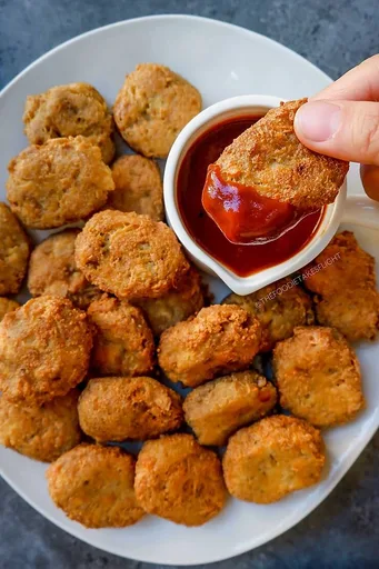 Tofu McNuggets with Spicy BBQ Dip (Vegan Nuggets Recipe)