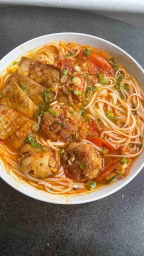 Vietnamese-Inspired Tomato Noodle Soup