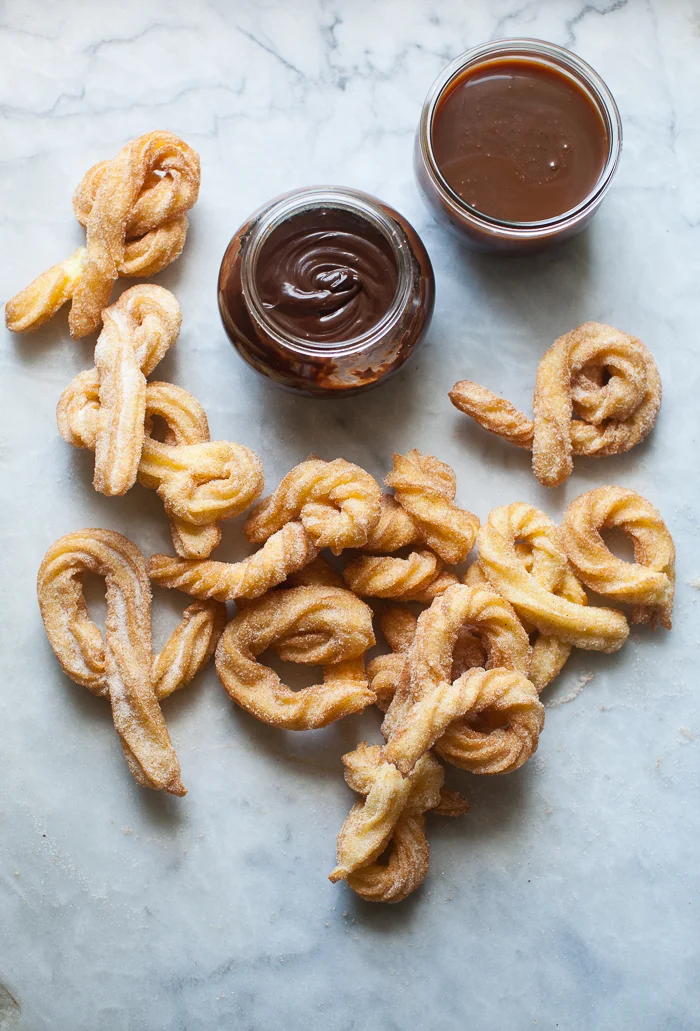 Churros with Chocolate Sauce