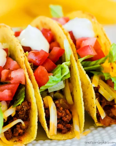 Tacos de carne picada