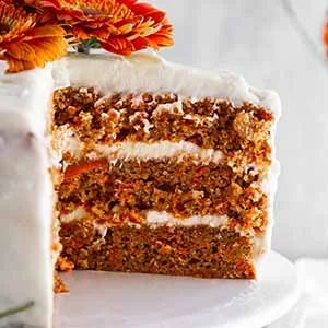 Moist Carrot Cake with Cream Cheese Frosting