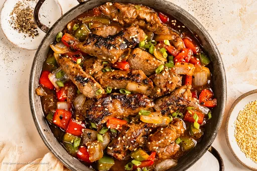Chinese Pepper Steak with Onions