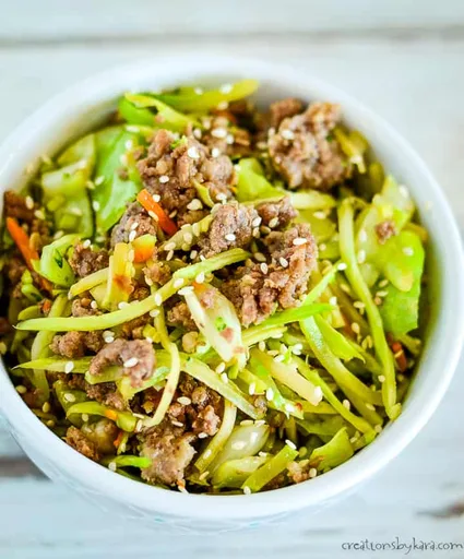 Low Carb Egg Roll in a Bowl