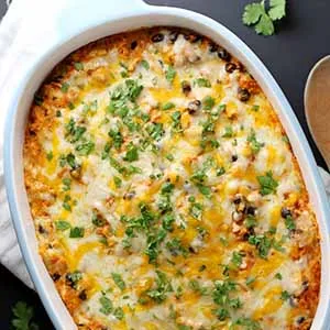 Cheesy Mexican Couscous Casserole