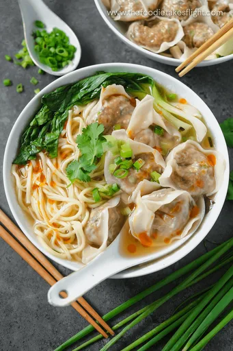 Vegan Wonton Noodle Soup