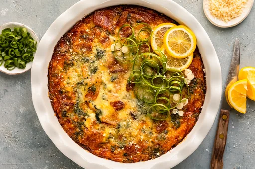 Quiche de espinacas sin base