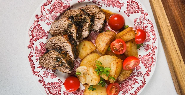Filete de cerdo al cilantro