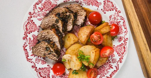 Filete de cerdo al cilantro