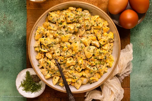 Ensalada de huevo cocido
