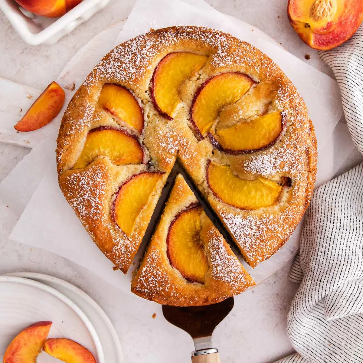 Gluten-Free Peach Yogurt Cake