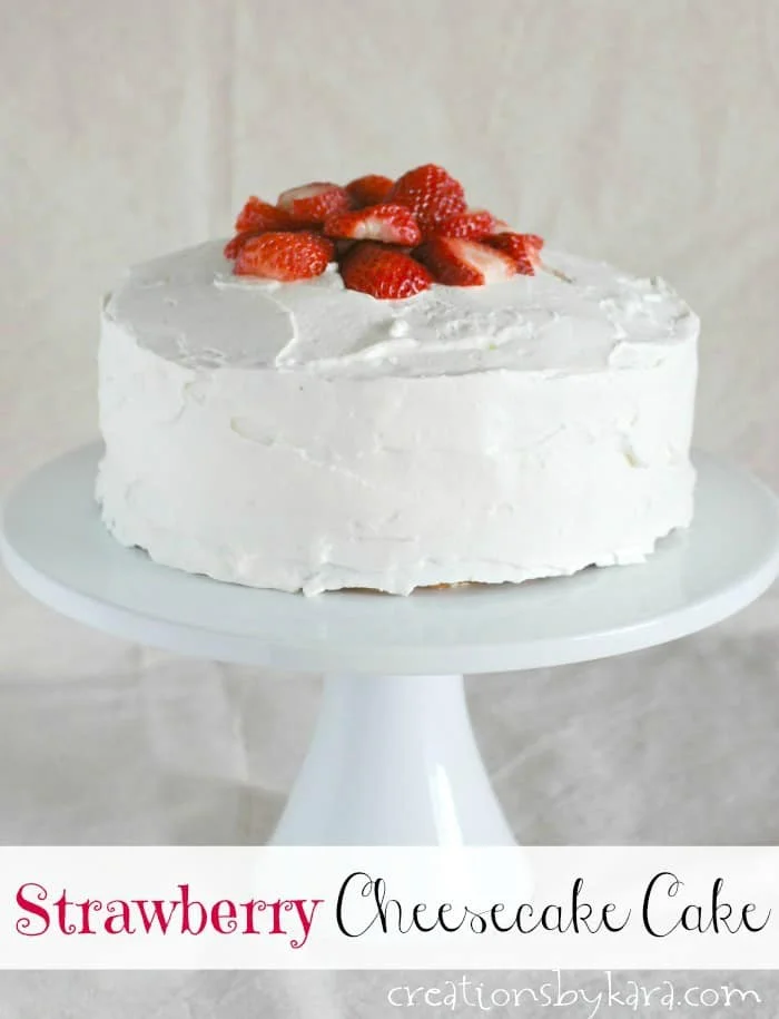 Strawberry Cheesecake Cake