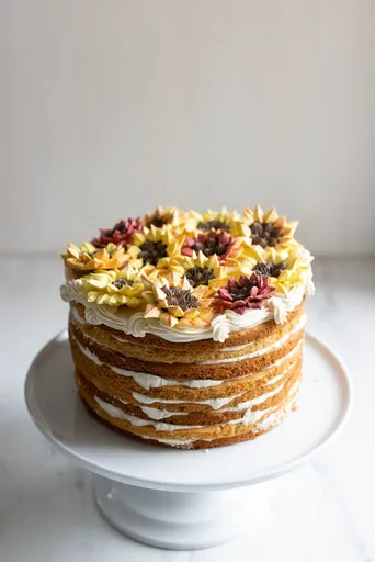 Honey Cake with Honey Buttercream